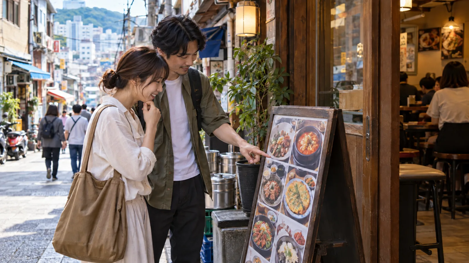 부산 남포동 식당 홍보, 외국인 손님에게 간식 대신 한 끼 먹을 이유를 보여주세요