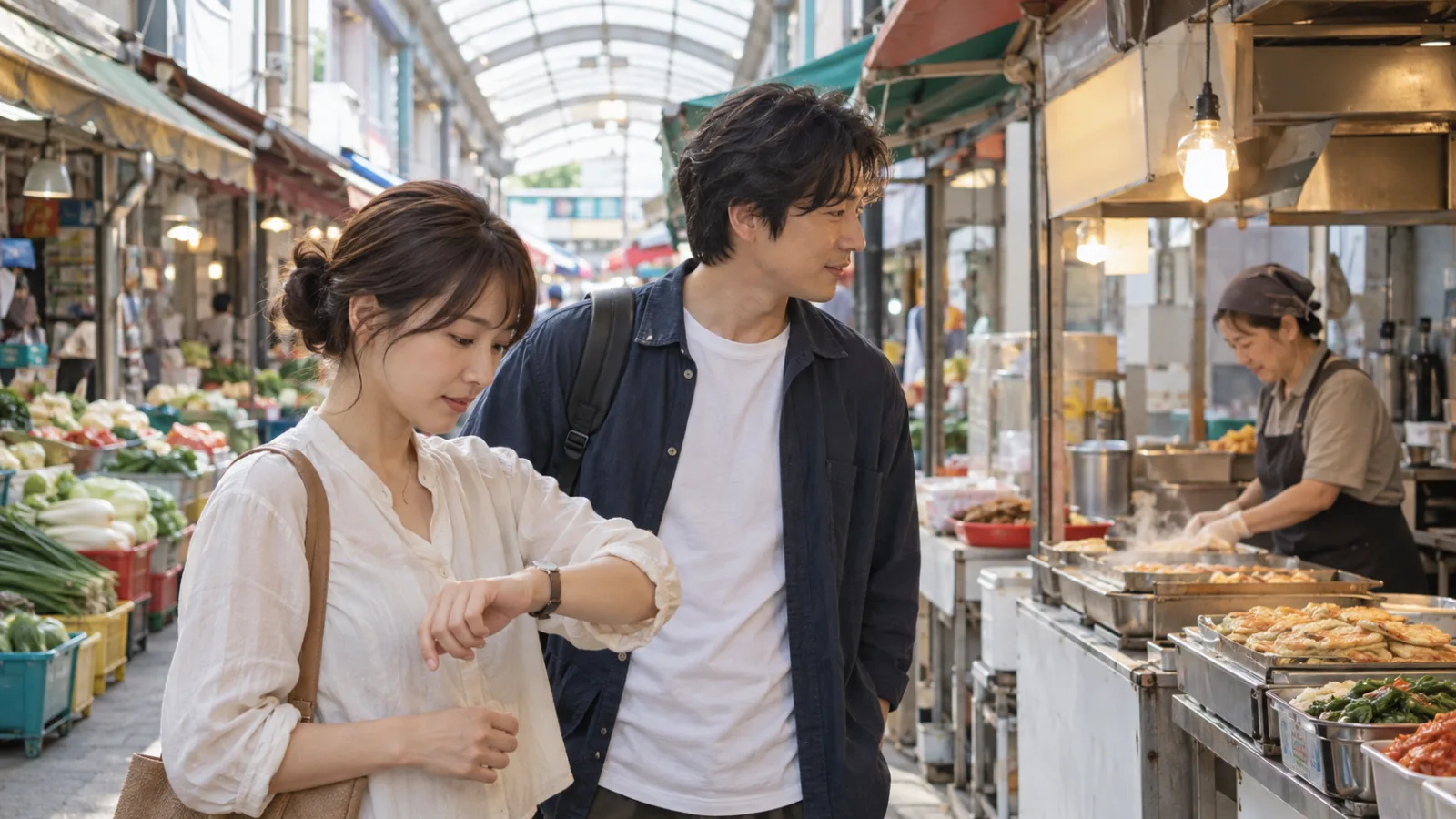 부산 전통시장 홍보, 일본인 관광객에게 몇 시에 오라고 알려야 할까요?